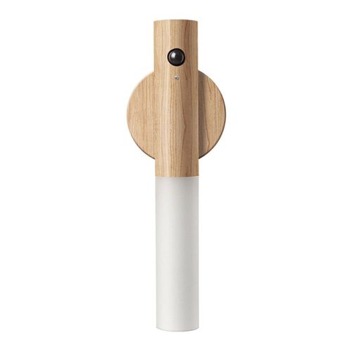 Veilleuse Led Magnétique Aste Avec Capteur De Mouvement Pir Automatique,Applique Murale En Bois,Lampe D'armoire De Cuisine Créative Et Intelligente - Type Light Color-1 Pcs