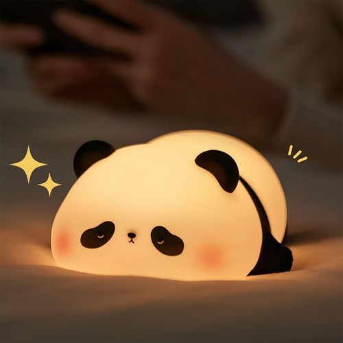 Veilleuses Led En Silicone Aste Par Usb,Lampe De Chevet En Forme De Mouton,Krasnorabbit Mignon,Veilleuse Pour Enfants,Cadeau D'anniversaire Pour Bébé,Décoration De Synchronisation - Type Panda