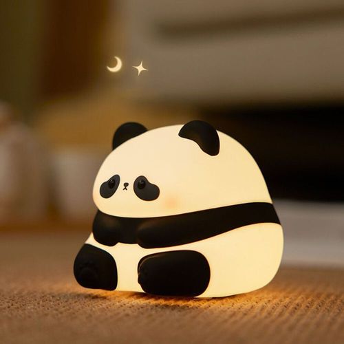 Veilleuses Led En Silicone Aste Par Usb,Lampe De Chevet En Forme De Mouton,Krasnorabbit Mignon,Veilleuse Pour Enfants,Cadeau D'anniversaire Pour Bébé,Décoration De Synchronisati - Type Huahua Panda