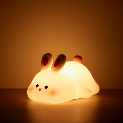 Veilleuses Led En Silicone Aste Par Usb,Lampe De Chevet En Forme De Mouton,Krasnorabbit Mignon,Veilleuse Pour Enfants,Cadeau D'anniversaire Pour Bébé,Décoration De Synchronisation - Type Rabbit