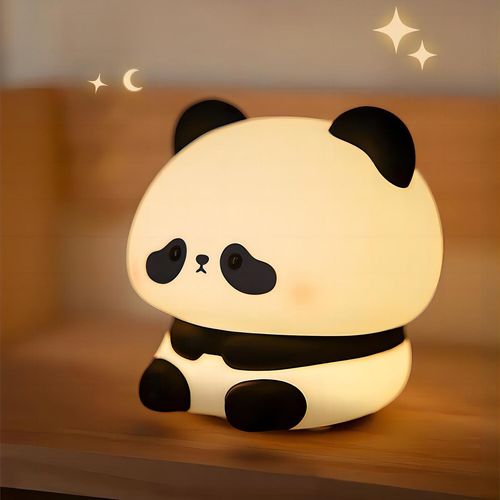 Veilleuses Led En Silicone Aste Par Usb,Lampe De Chevet En Forme De Mouton,Krasnorabbit Mignon,Veilleuse Pour Enfants,Cadeau D'anniversaire Pour Bébé,Décoration De Synchronisati - Type Toutou Panda