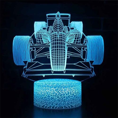 Veilleuse Led Tactile Eb3d,Lampe De Table,Voiture,Camion,Tracteur,Cadeau De Décoration De Chambre De Bébé,Noël,Anniversaire - Type Bleu Marine-Black Base Remote
