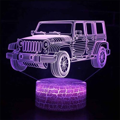 Veilleuse Led Tactile Eb3d,Lampe De Table,Voiture,Camion,Tracteur,Cadeau De Décoration De Chambre De Bébé,Noël,Anniversaire - Type Rose Rouge-Black Base Remote
