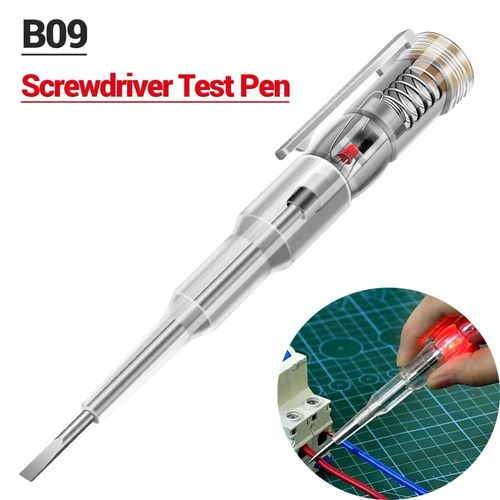 Sonde à tournevis B09, détecteur de tension, stylo de Test électrique, lumière induite, 70 250V, étanche