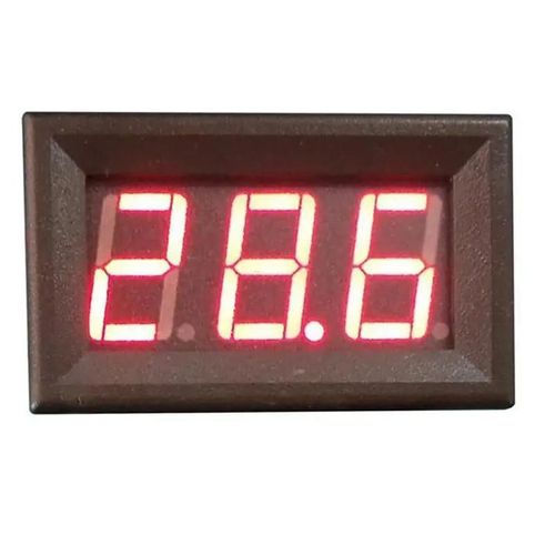 Rouge - Voltmètre numérique, voltmètre numérique, compteur de tension rouge/bleu/vert pour moto et voiture 6V 12V