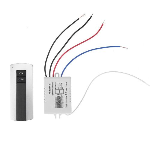 Sens Unique - Interrupteur à télécommande sans fil, 1/2/3 voies marche/arrêt, 220V, Pour lampe, 1/2/3 canaux, Télécommande, Récepteur, émetteur