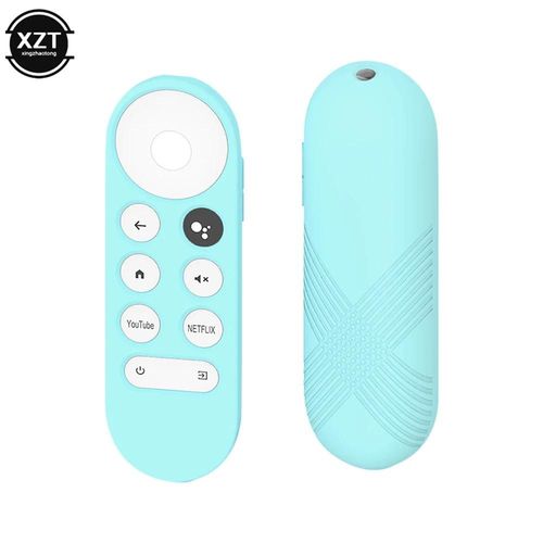 C2 - Coque En Silicone Souple Antidérapante Pour Télécommande Chromecast, Étui De Protection Pour Télécommande Vocale Google Tv 2020