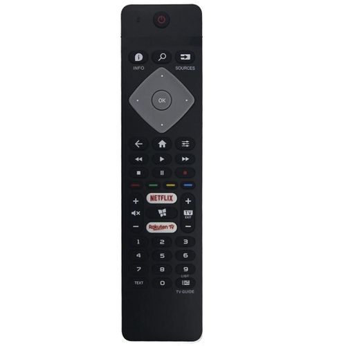 Télécommande pour Smart TV Philips, BRC0884301/01 43PUS6704/12 50PUS6704/12 55PUS6704/12, 4K UHD (sans Ambilight)