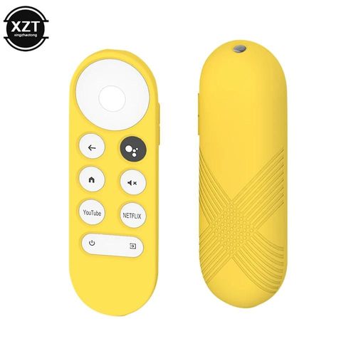 I2 - Coque En Silicone Souple Antidérapante Pour Télécommande Chromecast, Étui De Protection Pour Télécommande Vocale Google Tv 2020
