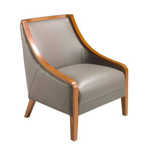 Fauteuil En Cuir Gris