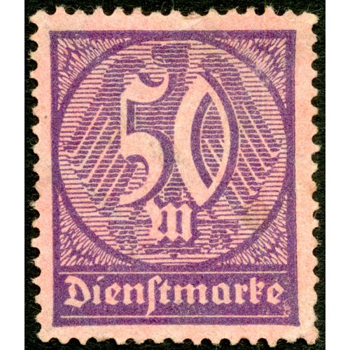 Timbre Oblitéré Dienstmarke 50 M