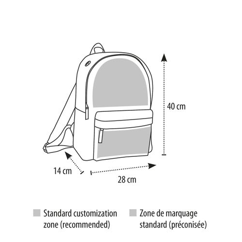 Sac à dos 600D POLYESTER - Fuchsia - RIDER