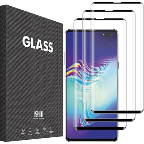 Verre Trempé Pour Samsung Galaxy S10 5g Film Protection Ecran, 3 Pièces Protector Hd Vitre 9h Dureté Glass Sans Bulles Anti-Rayures Compatible Avec Samsung S10 5g