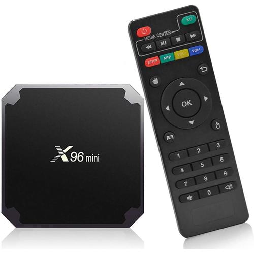 Box Android TV 4K X96 Mini Android TV Box 2Go/16Go Lecteur Multimédia de Diffusion en Continu Box TV Android 11 Best Chip AmlogicS905W2 Quad Core Chipset 64 Bits X96 Mini 2GB/16GB TV Box