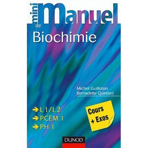 Mini Manuel De Biochimie - Cours + Exos + Qcm/Qroc