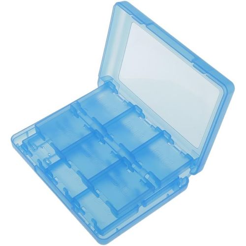 28 En 1 Jeu Carte Mémoire Étui Pp En Plastique Nintendo Carte Cartouche Boîte De Rangement Pour Nintendo 3ds Dsl Dsi Ll(Bleu)