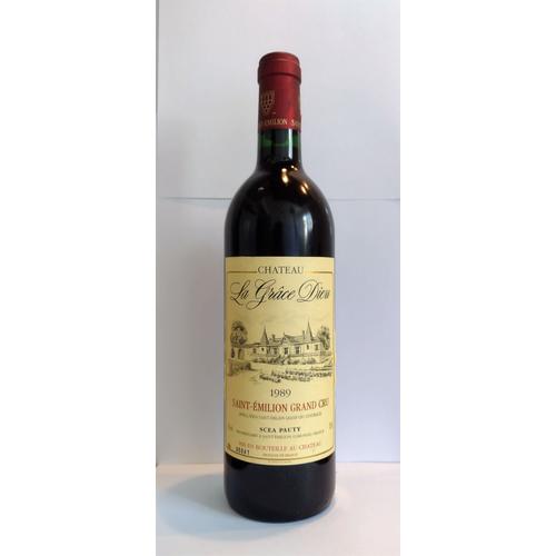 Saint Émilion 1989 - Château La Grâce Dieu - 1 Bouteille De 75cl