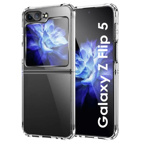 Coque Pour Samsung Galaxy Z Flip 5 - Antichoc Protection Silicone Souple Transparent Phonillico®