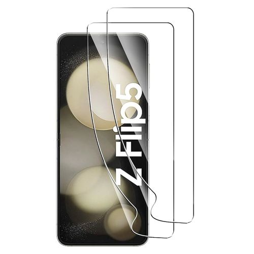Protection Ecran En Plastique Pour Samsung Galaxy Z Flip 5 [Pack 2] Protecteur Resistant Anti Rayure Ultra Mince Phonillico®