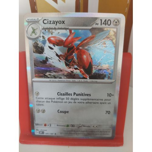 Carte Pokemon Cizayox 141/197 Holo Obf Flammes Obsidiennes