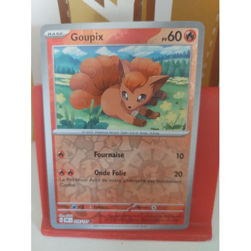 Carte Pokemon Goupix 028/197 Reverse Obf Flammes Obsidiennes