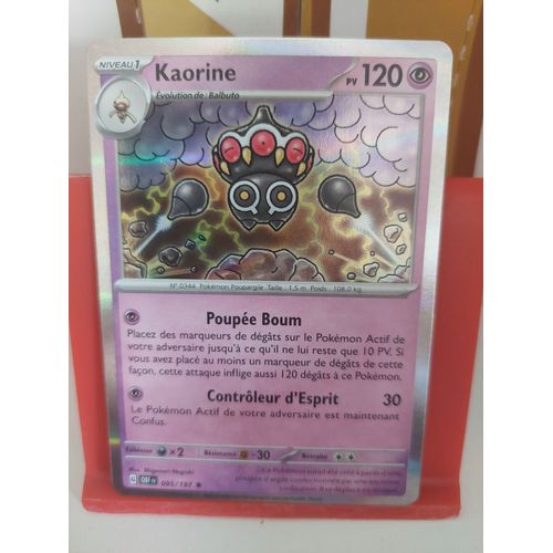 Carte Pokemon Kaorine 095/197 Holo Obf Flammes Obsidiennes