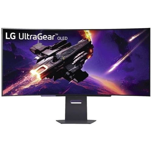 LG UltraGear OLED 45GS95QX-B 44.5" OLED Curved, curvature radius: 800R/0.8m, OLED, 3440x1440 pixel, 21:9