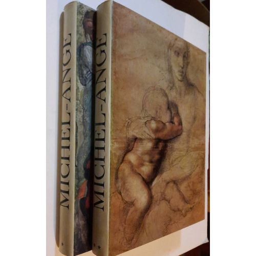 Coffret Michel-Ange - L'artiste, Sa Pensée, L'écrivain - Deux Tomes - 1966 - Cercle Du Bibliophile 