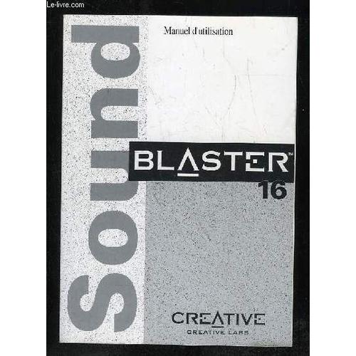 Manuel D'utilisation Sound Blaster 16 Creative