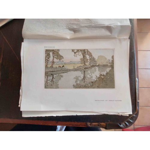 Lot De 11 Estampes De Peintres, Peintures Tableaux : Morley Fletcher, Thomas Sommerscales, John E. Platt...