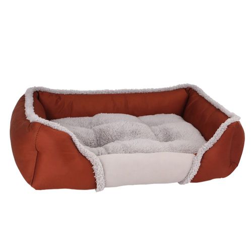 Chenil Chat Chenil Animaux De Compagnie Automne Hiver Chaud Lit Pour Animaux De Compagnie - Marron Xl