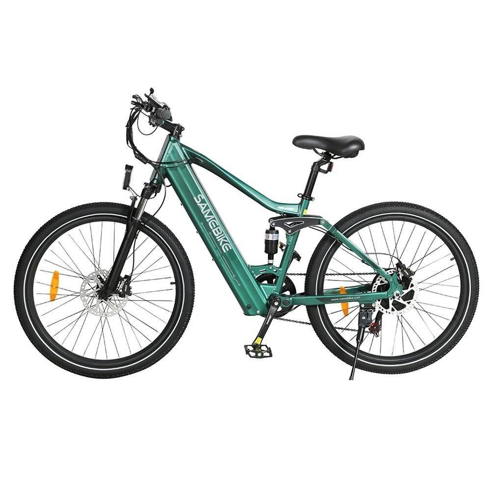 Samebike Xd26-Ii Vélo Électrique 26 Pouces Pneu Kenda Moteur 750w Vitesse Maximale 40 Km / H Batterie 48v 14ah Kilométrage Maximal 110 Km Frein À Disque Hydraulique Shimano 7 Vitesses - Vert Armée