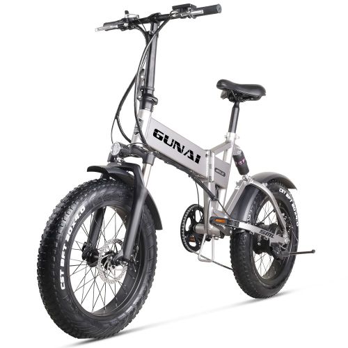 Gunai Mx21 Vélo Électrique Pliable Adulte 500w 48v 12.8ah Vitesse Max 40km/H Shimano 7 Vitesses 20" Pneus Tout-Terrain