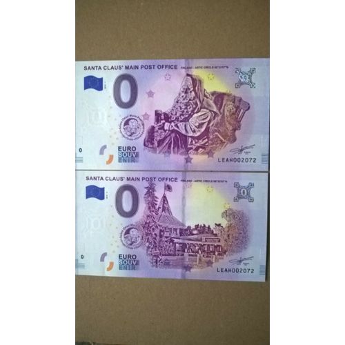 Billet 0 Euro Santa Claus 2018 1+2 Meme N°2072 Neufs