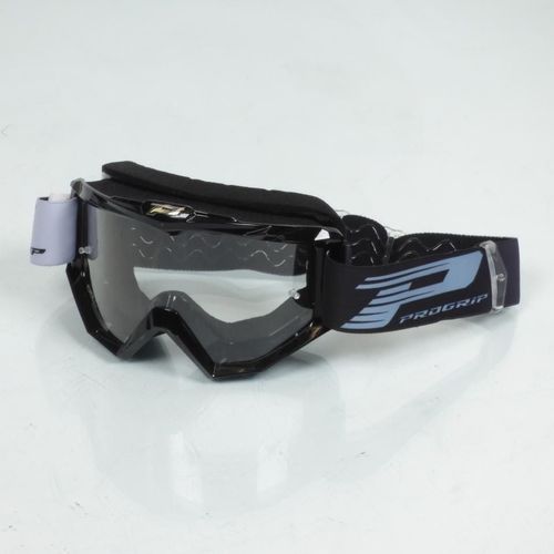 Masque Lunette Cross Noir Progrip 3201-102-102 Pour Casque Cross Enduro Tt