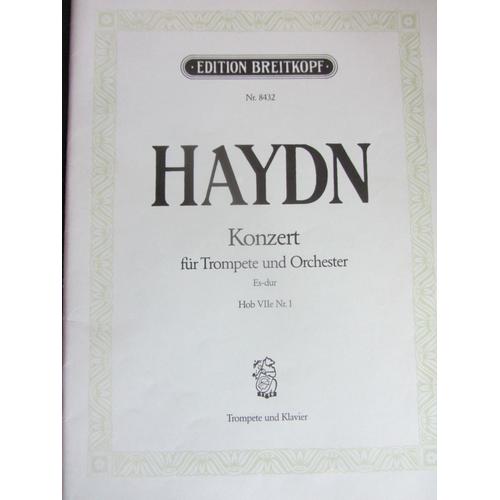 Partition Haydn Concerto Pour Trompette Ed. Breitkopf