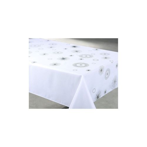 Nappe De Noël - Céleste Motif Étoilée - Blanc - 150x300cm |Homeflair