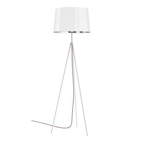 Aluminor Tropic Lampadaire Blanc, Câble Rouge