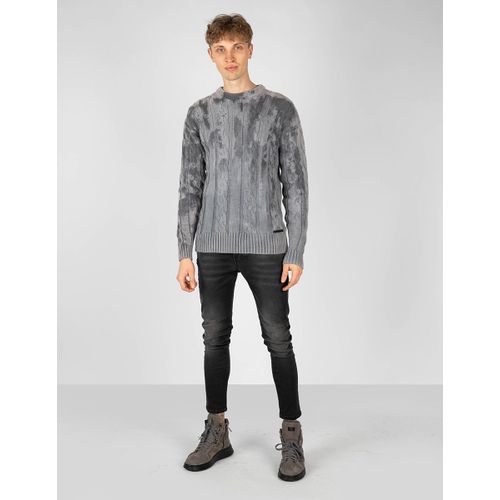 Takeshy Kurosawa Pull - 83063 | Maglia Treccia Sfumata - Gris