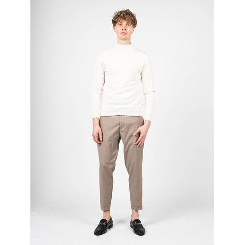 Takeshy Kurosawa Pull - 83476 | Maglia Lupetto Calato Lana - Beige
