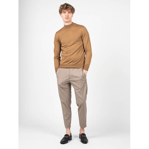 Takeshy Kurosawa Pull - 83476 | Maglia Lupetto Calato Lana - Marron