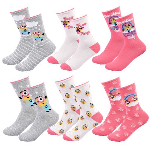 Chaussettes Pack Fille Minions Pack De 6 Paires 3587