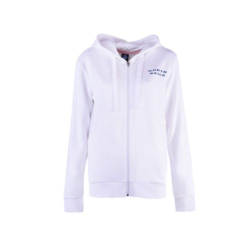 North Sails Pullover - 90 2267 000 | Hooded Full Zip W/Graphic - Blanc