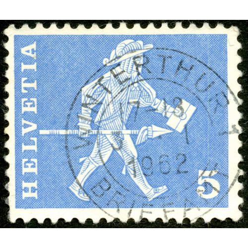 Timbre Oblitéré Helvetia 5