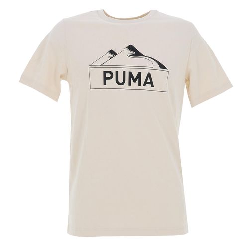 Tee Shirt Manches Courtes Puma M Openroad Graf Tee Ecru