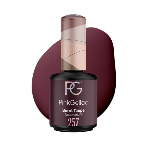 Pink Gellac Semi Permanent - Burnt Taupe 15 Ml - Semi Permanent Brun - Vernis Semi Permanent ? Vernis Semi-Permanent Fabriqué Aux Pays-Bas Marron