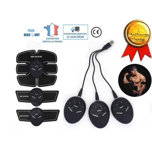 ceinture abdominale électrostimulation minceur femme homme amincissant  musculation électrique bras ventre plat sport patch niveaux