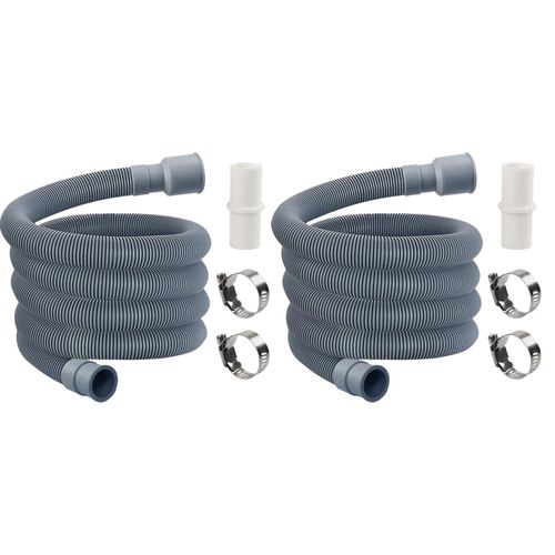 Raccords de tuyau de vidange pour machine à laver à tambour automatique, 1.5 m, 2 pièces