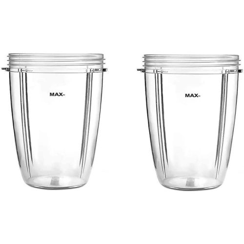 24Oz Tasses pour Nutribullet Accessoires 600W 900W Mélangeur Centrifugeuse Mélangeur Pièces De Rechange (Paquet De 2)