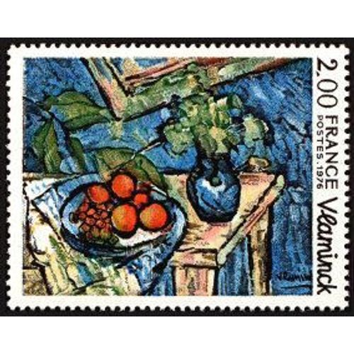 France 1976, Très Beau Timbre Neuf** Luxe Yvert 1901, Série Artistique, "Nature Morte" De Maurice De Vlaminck. -